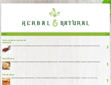 Tablet Screenshot of herbalynatural.com